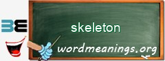 WordMeaning blackboard for skeleton